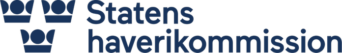 Blå logotyp för Statens haverikommission